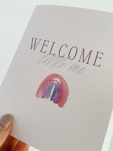 Welcome, Little One | Watercolor Greeting Card for New Baby or New Mom