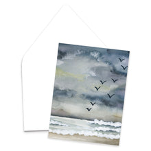 Load image into Gallery viewer, Before the Storm Watercolor Landscape Greeting Card
