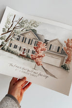Load image into Gallery viewer, Mini Custom Watercolor House Portrait
