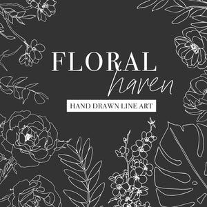 Floral Haven - Hand Drawn Floral Graphic Collection