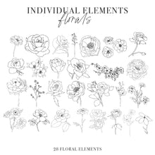 Load image into Gallery viewer, Floral Haven - Hand Drawn Floral Graphic Collection
