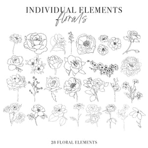 Floral Haven - Hand Drawn Floral Graphic Collection