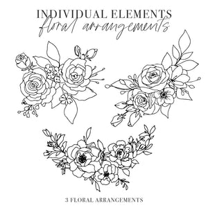 Floral Haven - Hand Drawn Floral Graphic Collection