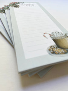 Holiday Prep Watercolor To-Do List Notepad
