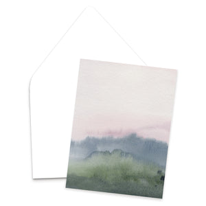 Sweet Mornings Abstract Watercolor Greeting Card
