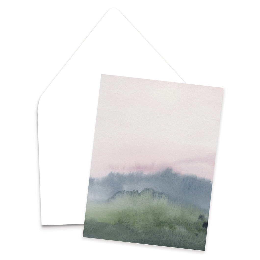 Sweet Mornings Abstract Watercolor Greeting Card