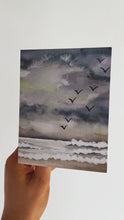 Load and play video in Gallery viewer, Before the Storm Watercolor Landscape Greeting Card
