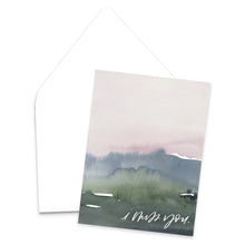 Load image into Gallery viewer, &quot;I Miss You&quot; Watercolor Greeting Card
