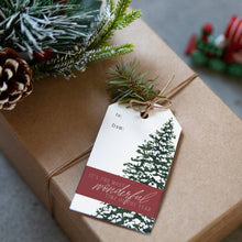 Load image into Gallery viewer, The Most Wonderful Time Holiday Gift Tags
