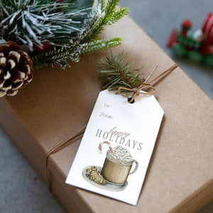 Coffee & Cookies Holiday Gift Tags