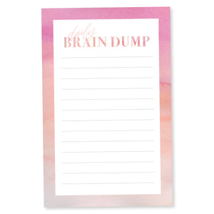 Daily Brain Dump Notepad - Peachy Pink