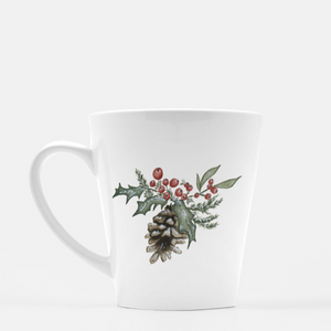 Holly Berry Latte Coffee Mug | 12 oz.