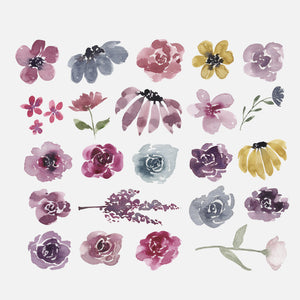 Watercolor Garden - Floral Watercolor Graphic Collection